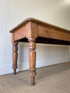An Antique English Country Pine 8ft Sideboard or Server c1880