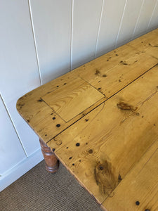 An Antique English Country Pine 8ft Sideboard or Server c1880