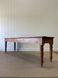 An Antique English Country Pine 8ft Sideboard or Server c1880