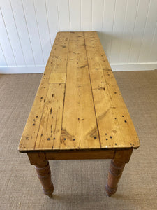 An Antique English Country Pine 8ft Sideboard or Server c1880