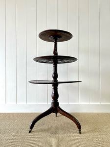 An English 18th Century Mahogany "What-Not" shelf or Dumb Waiter