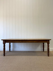 An English 19th Century Country Oak 7ft Dining Harvest Table