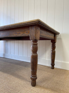 An English 19th Century Country Oak 7ft Dining Harvest Table