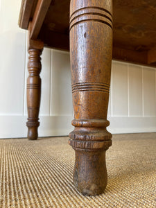 An English 19th Century Country Oak 7ft Dining Harvest Table