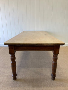 An English 19th Century Country Oak 7ft Dining Harvest Table