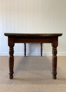 An English 19th Century Country Oak 7ft Dining Harvest Table