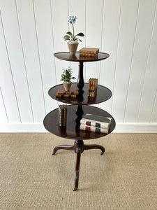 An English 18th Century Mahogany "What-Not" shelf or Dumb Waiter