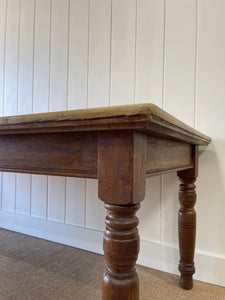 An English 19th Century Country Oak 7ft Dining Harvest Table