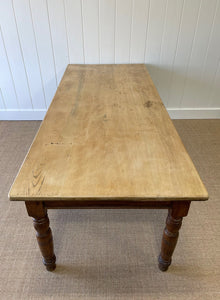 An English 19th Century Country Oak 7ft Dining Harvest Table