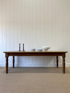 An English 19th Century Country Oak 7ft Dining Harvest Table