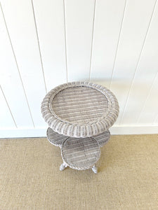 A Delightful Wicker Multi-tiered Table