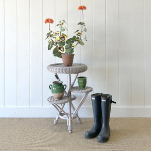 A Delightful Wicker Multi-tiered Table