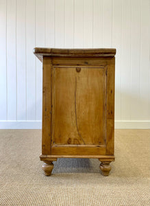 A Monumental English Country Pine Sideboard Buffet c1860