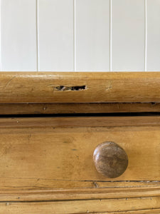 A Monumental English Country Pine Sideboard Buffet c1860