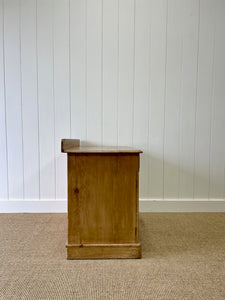 An Elegant Antique English Pine Pedestal Desk c1890
