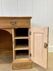 An Elegant Antique English Pine Pedestal Desk c1890