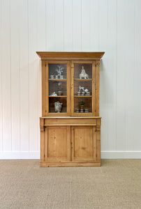A Early 19th Century English Pine Bookcase
