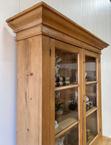 A Early 19th Century English Pine Bookcase