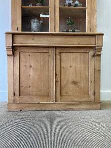 A Early 19th Century English Pine Bookcase