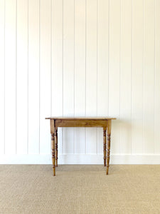 A Victorian Pine Console Table with Drawer c1860