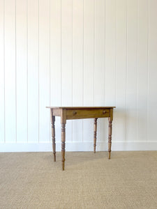 A Victorian Pine Console Table with Drawer c1860