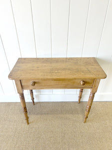 A Victorian Pine Console Table with Drawer c1860