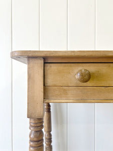 A Victorian Pine Console Table with Drawer c1860
