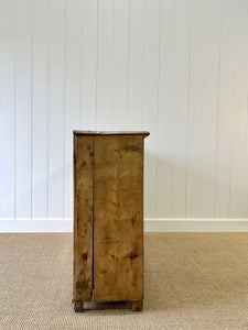 An English Country Pine Sideboard Buffet With Dog Kennel Center c1860