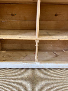 A Rustic English 19th Century Pine Cupboard c1880