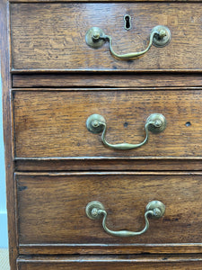 An 18th Century English Country Oak Chest of Drawers Dresser