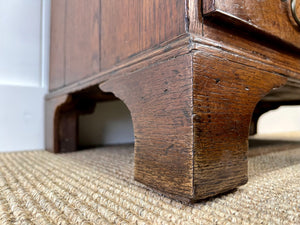 An 18th Century English Country Oak Chest of Drawers Dresser
