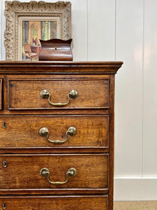 An 18th Century English Country Oak Chest of Drawers Dresser