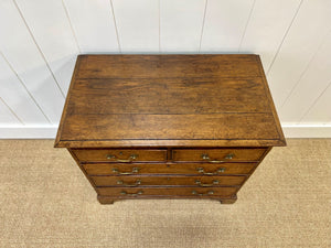 An 18th Century English Country Oak Chest of Drawers Dresser