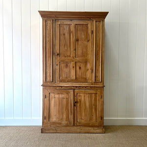 A 19th Century English Pine Bookcase Cabinet or Hutch