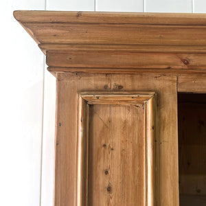 A 19th Century English Pine Bookcase Cabinet or Hutch