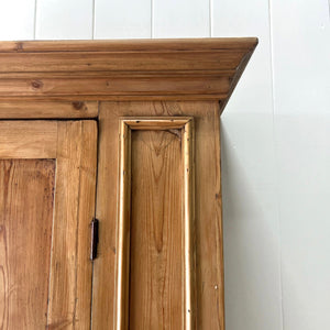 A 19th Century English Pine Bookcase Cabinet or Hutch