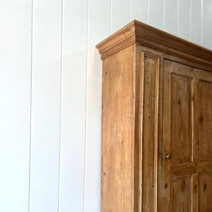 A 19th Century English Pine Bookcase Cabinet or Hutch