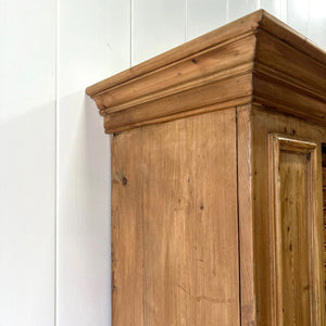 A 19th Century English Pine Bookcase Cabinet or Hutch