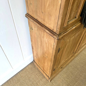 A 19th Century English Pine Bookcase Cabinet or Hutch