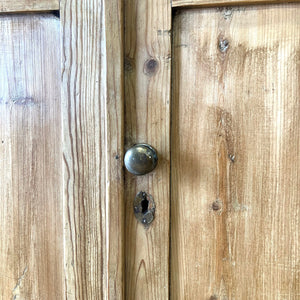 A 19th Century English Pine Bookcase Cabinet or Hutch