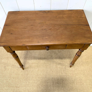 An English Country Pine Console Table or Desk c1860
