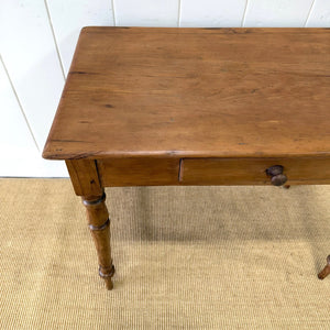 An English Country Pine Console Table or Desk c1860