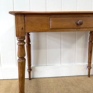 An English Country Pine Console Table or Desk c1860