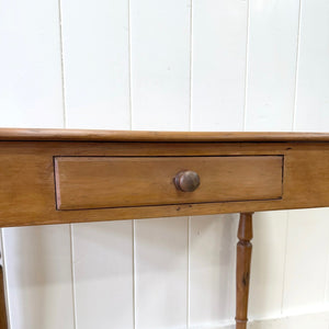 An English Country Pine Console Table or Desk c1860