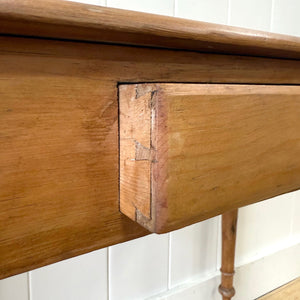 An English Country Pine Console Table or Desk c1860