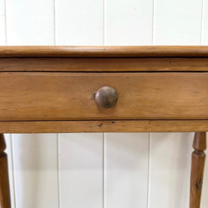 An English Country Pine Console Table or Desk c1860
