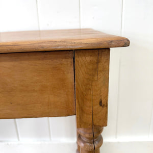 An English Country Pine Console Table or Desk c1860