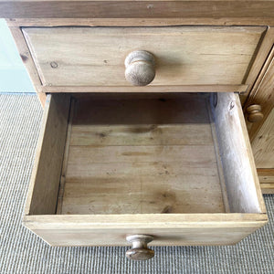 A English Country 6 Drawer Pine Buffet or Sideboard