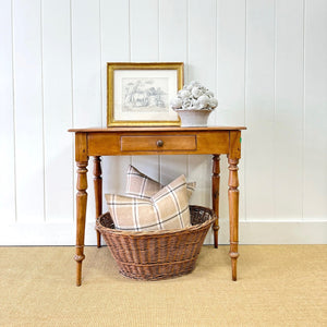 An English Country Pine Console Table or Desk c1860