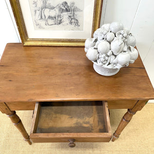 An English Country Pine Console Table or Desk c1860